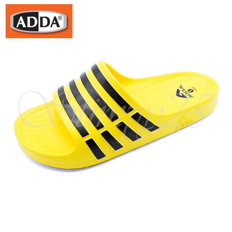 ADDA 55R01 เด็กสตรีบุรุษลายรองเท้าแตะฤดูร้อนชายหาดสบาย ๆ เดินรองเท้าที่ทันสมัยเปิดนิ้วเท้า