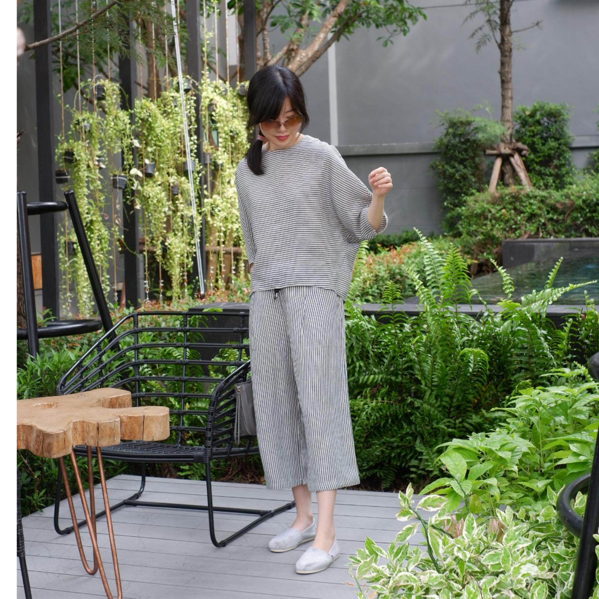 Finalprojectbkk_ชุดลินิน_Stripe set