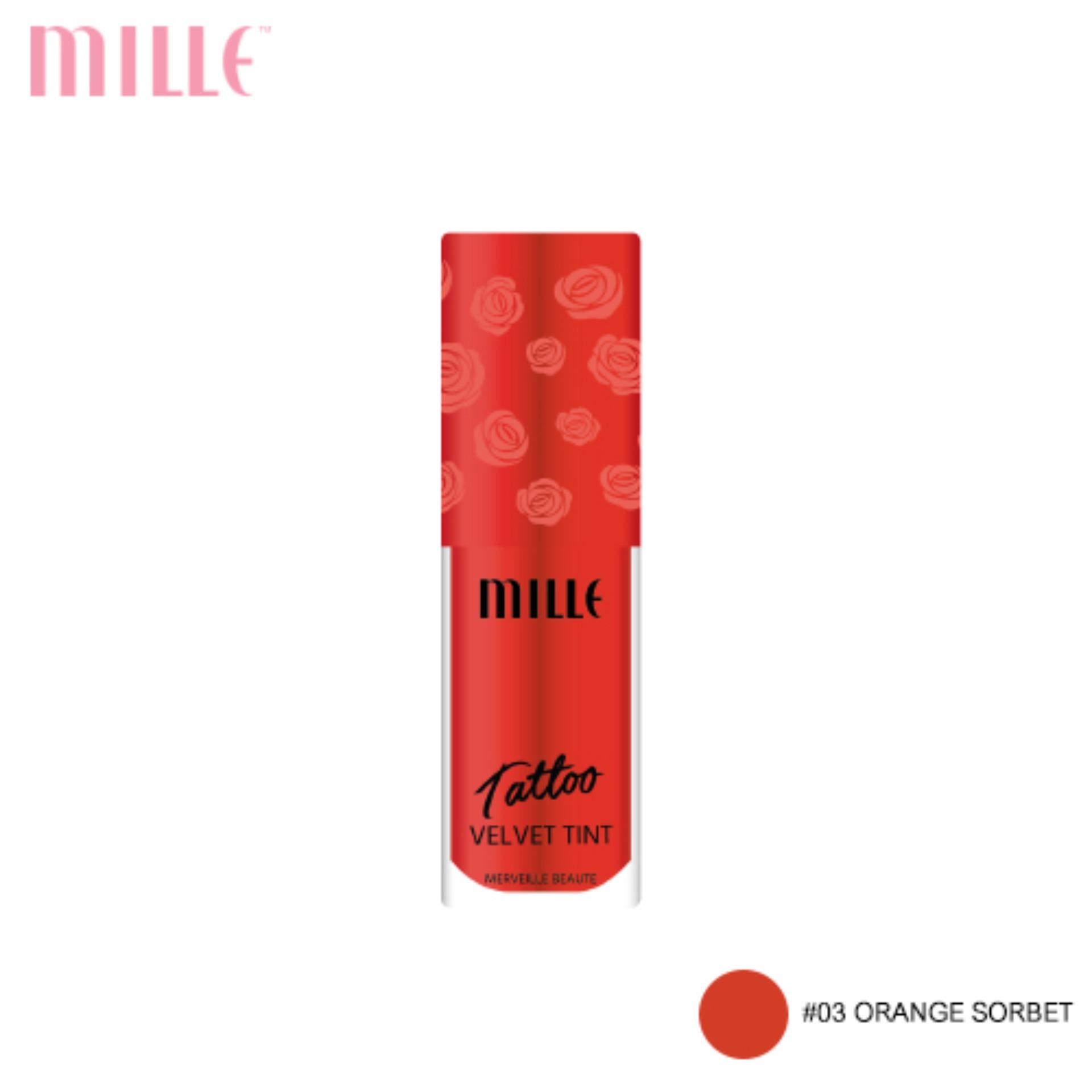 Mille ลิปทิ้นส์เนื้อกำมะหยี่ Tattoo Velvet Tint 3.5 g. Mille ลิปทิ้นส์เนื้อกำมะหยี่ Tattoo Velvet Tint 3.5 g.