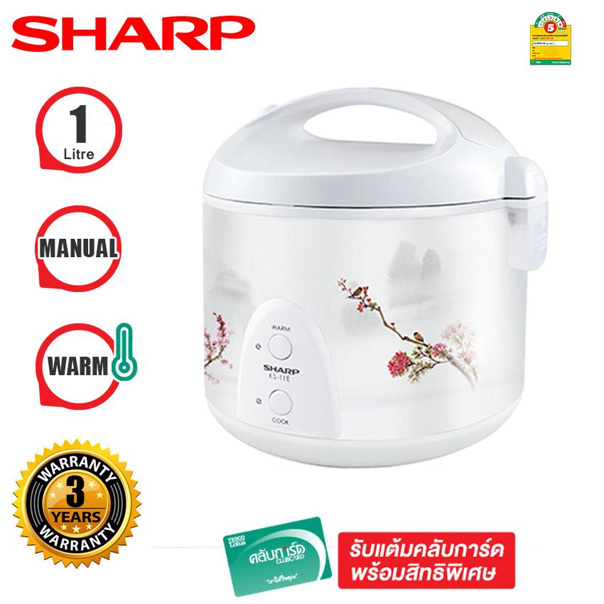SHARP หม้อหุงข้าว 1 ลิตร รุ่น KS-11E