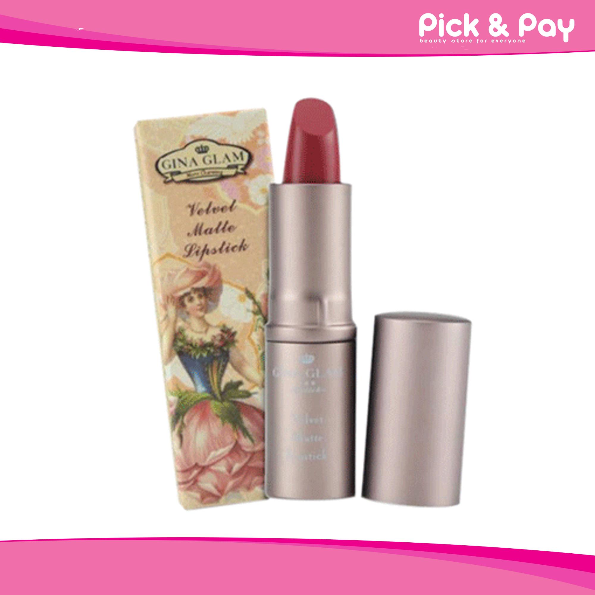 Gina Glam Velvet Matte Lipstick G37 ลิปสติก จีน่า แกลม Gina Glam Velvet Matte Lipstick G37 ลิปสติก จีน่า แกลม