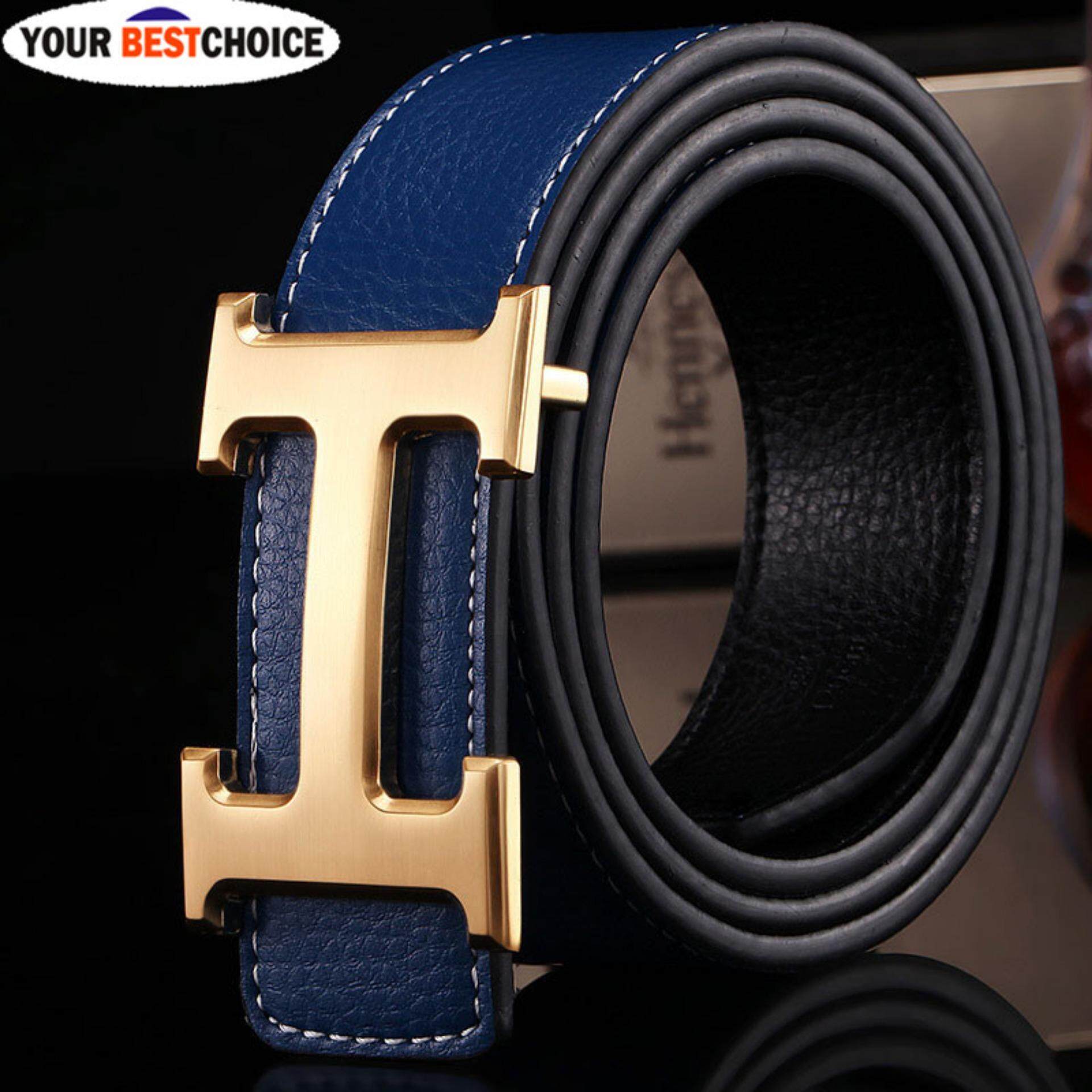 YBC New Style Business Leisure Genuine PU Leather H Smooth Buckle Litchi Grain Belt for Men – intl YBC New Style Business Leisure Genuine PU Leather H Smooth Buckle Litchi Grain Belt for Men - intl