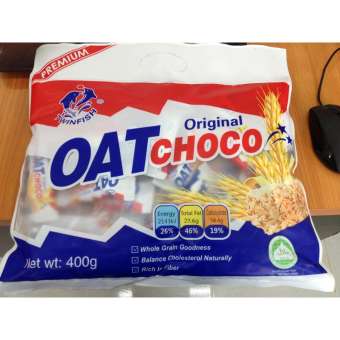 ขนมธัญพืชข้าวโอ๊ตอัดแท่ง OAT Choco รสดั้งเดิมตราทวินดอลฟิน จากมาเลเซีย ขนาด 400 กรัม ห่อละ 40 ชิ้น ขนมธัญพืชข้าวโอ๊ตอัดแท่ง OAT Choco รสดั้งเดิมตราทวินดอลฟิน จากมาเลเซีย ขนาด 400 กรัม ห่อละ 40 ชิ้น