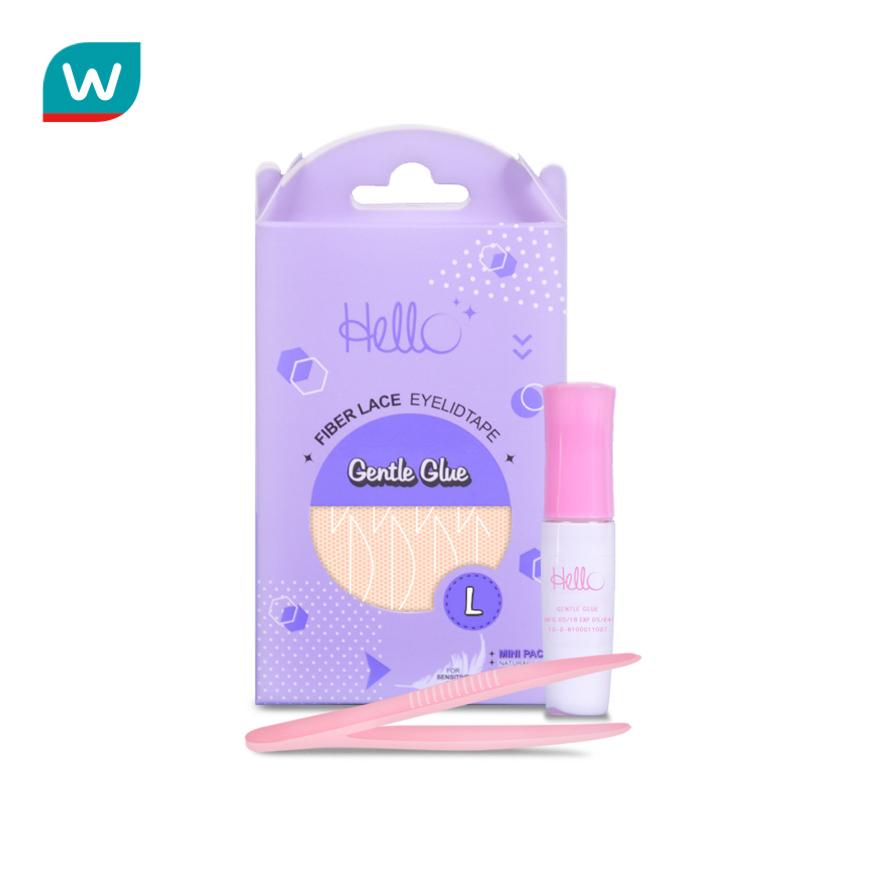 ฮัลโหล มินิเทปติดตาสองชั้น รุ่นไฟเบอร์ตาข่าย (สูตร Gentle) ไซส์ L (30 คู่)