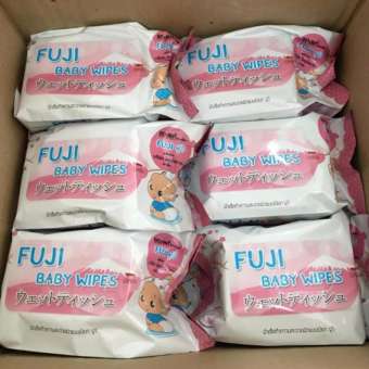 แผ่นทำความสะอาด FUJI Baby wipes (12 แพ็ค = 480 แผ่น )สูตรอ่อนโยนต่อเด็กหรือผิวแพ้ง่าย ใช้เช็ดทำความสะอาดพร้อมบำรุงผิว ทำความสะอาดหมดจด.