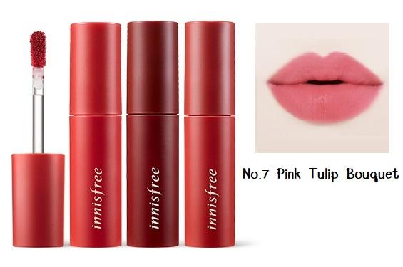 Innisfree Vivid cotton ink 4g ลิปสติกเนื้อลิควิดแมตต์ ชุ่มชื้นและอ่อนโยนต่อเรียวปาก