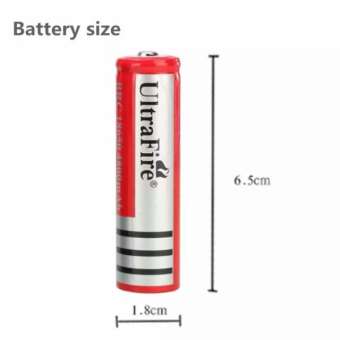 ถ่านชาร์จ 18650 ถ่านไฟฉาย UltraFireli-ion ขนาด 4800mAh 3.7V สีแดง 1 ก้อน ถ่านชาร์จ 18650 ถ่านไฟฉาย UltraFireli-ion ขนาด 4800mAh 3.7V สีแดง 1 ก้อน