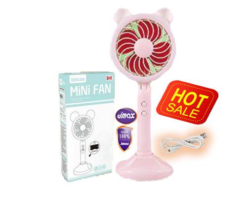 พัดลมพกพาขนาดเล็ก Mini fan รุ่น F1801 ชาร์จสาย USB พร้อมแบตเตอรี่สำรอง