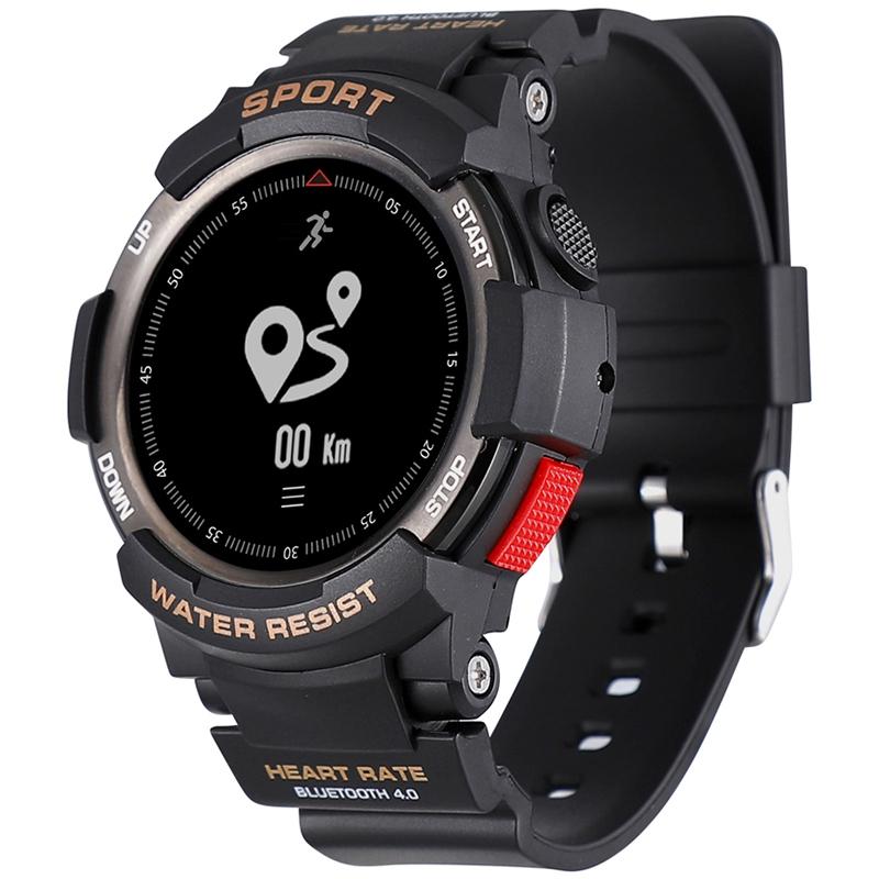 เบอร์ 1 F6 Smartwatch NRF51822 ชิป IP68 อุปกรณ์ตรวจสอบการนอนแบบกันน้ำกล้องระยะไกล - INTL
