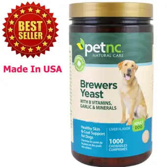 Pet Natural Brewers Yeast (1000 เม็ด รสตับ) วิตามินรวมบำรุงขนและผิวสุนัข แก้ขนร่วง ลดคัน EXP: 08/2019 +ส่ง KERRY+ Pet Natural Brewers Yeast (1000 เม็ด รสตับ) วิตามินรวมบำรุงขนและผิวสุนัข แก้ขนร่วง ลดคัน EXP: 08/2019 +ส่ง KERRY+