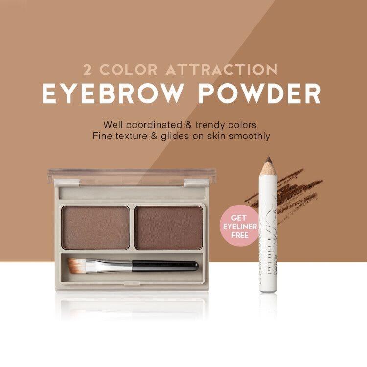 *เขียนง่ายติดทน-ราคาถูก-กันน้ำ*MENOW เขียนคิ้วง่ายๆ EYEBROW แถมดินสอเขียนได้ทั้งขอบตาและขอบปากในแท่งเดียวในตัว คุ้มสุดๆ Menow Cosmetics E418 Pro Makeup Silky Eyebrow Powder