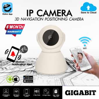 IP Camera 3D ptz กล้องนำทาง 2 ล้านพิกเซลเครือข่ายการเฝ้าระวัง IP ไร้สายการตรวจจับการเคลื่อนไหวฟังก์ชั่น Cloud Full HD 1080p P2P Night Vision / อินฟราเรดเสียงสองทางพร้อมอินพุตและเอาต์พุตเสียง ไมโครโฟน-ลำโพงในตัว / ฟรี Adapter