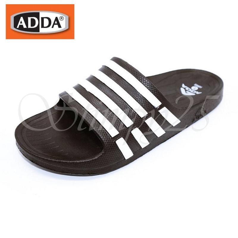 ADDA 55R01 เด็กสตรีบุรุษลายรองเท้าแตะฤดูร้อนชายหาดสบาย ๆ เดินรองเท้าที่ทันสมัยเปิดนิ้วเท้า
