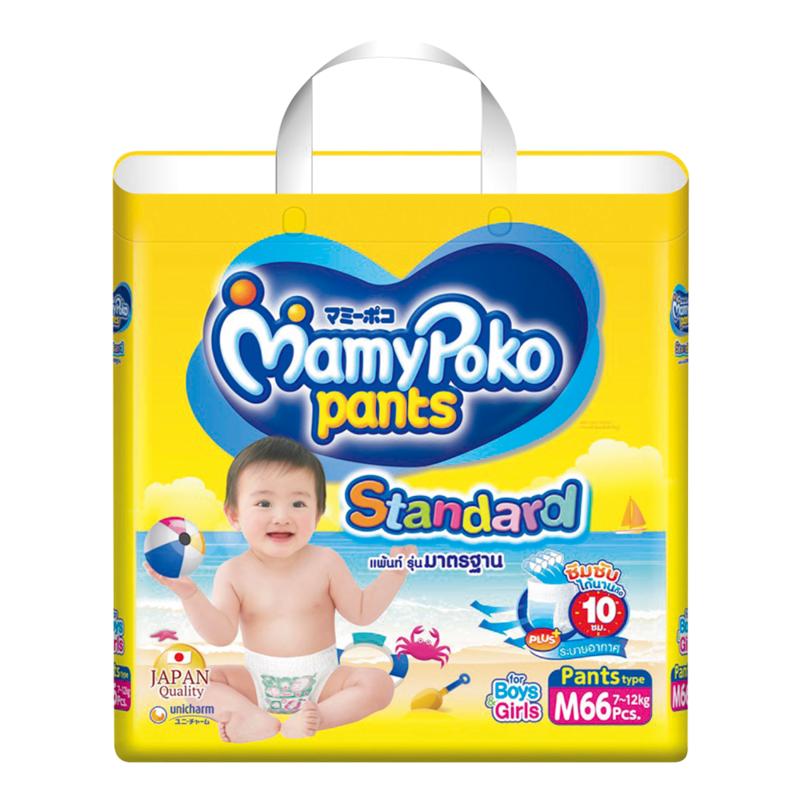 Diapers-wipes มามี่โพโคแพ้นท์ ผ้าอ้อมเด็ก ไซส์ M รุ่นมาตรฐาน แพ็คละ 66 ชิ้น ผ้าอ้อมเด็กและแผ่นรองกันเปื้อน Diapers-wipes มามี่โพโคแพ้นท์ ผ้าอ้อมเด็ก ไซส์ M รุ่นมาตรฐาน แพ็คละ 66 ชิ้น ผ้าอ้อมเด็กและแผ่นรองกันเปื้อน