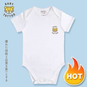 BABY TATTOO ชุดบอดี้สูท 0-12 เดือน เสื้อผ้าเด็กผู้ชาย เสื้อผ้าเด็กผู้หญิง เสื้อผ้าเด็ก ลายคลาสสิก เด็กผู้ชาย-ผู้หญิง คอตตอน 100%