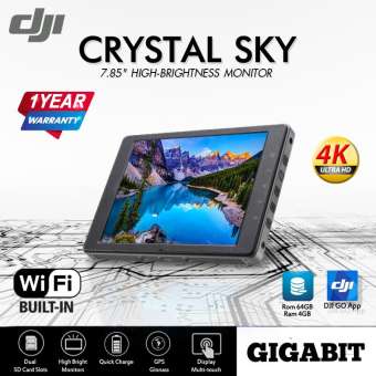 DJI CrystalSky หน้าจอทัชสกรีน 7.85 นิ้ว จอแสดงผลคุณภาพสูง อุปกรณ์เสริมโดรน ใช้งานกลางแสงแดดได้ มองเห็นทุกรายละเอียดชัดเจน ใช้ได้กับ DJI Phantom 4 , DJI Mavic Pro , DJI Inspire