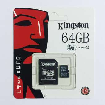 Kingston Memory Card Micro SDHC 64 GB Class 10 คิงส์ตัน เมมโมรี่การ์ด SD Card