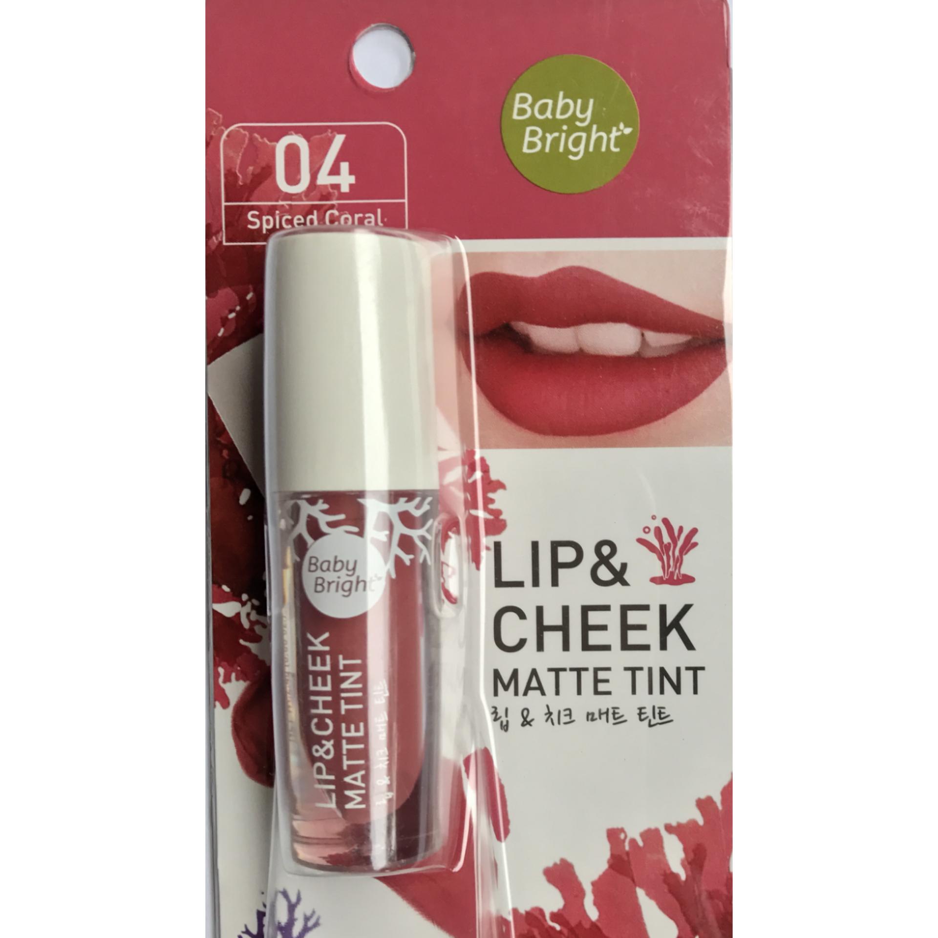 ลิป & ชีคทินท์เนื้อแมทท์Lip & Cheek Matte Tint 2.4g Baby Bright(04 Spiced Coral) ลิป & ชีคทินท์เนื้อแมทท์Lip & Cheek Matte Tint 2.4g Baby Bright(04 Spiced Coral)
