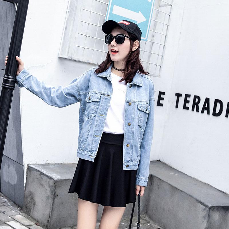 ZASHION เสื้อแจ็คเก็ตยีนส์ผู้หญิง 2019 Korean Women's Denim Jacket Coat