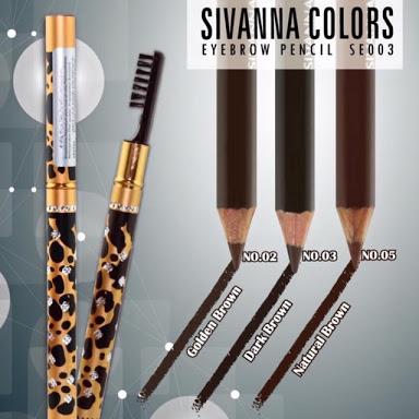 ดินสอเขียนคิ้ว ลายเสือดาว มีแปรงปัดในตัว Sivanna