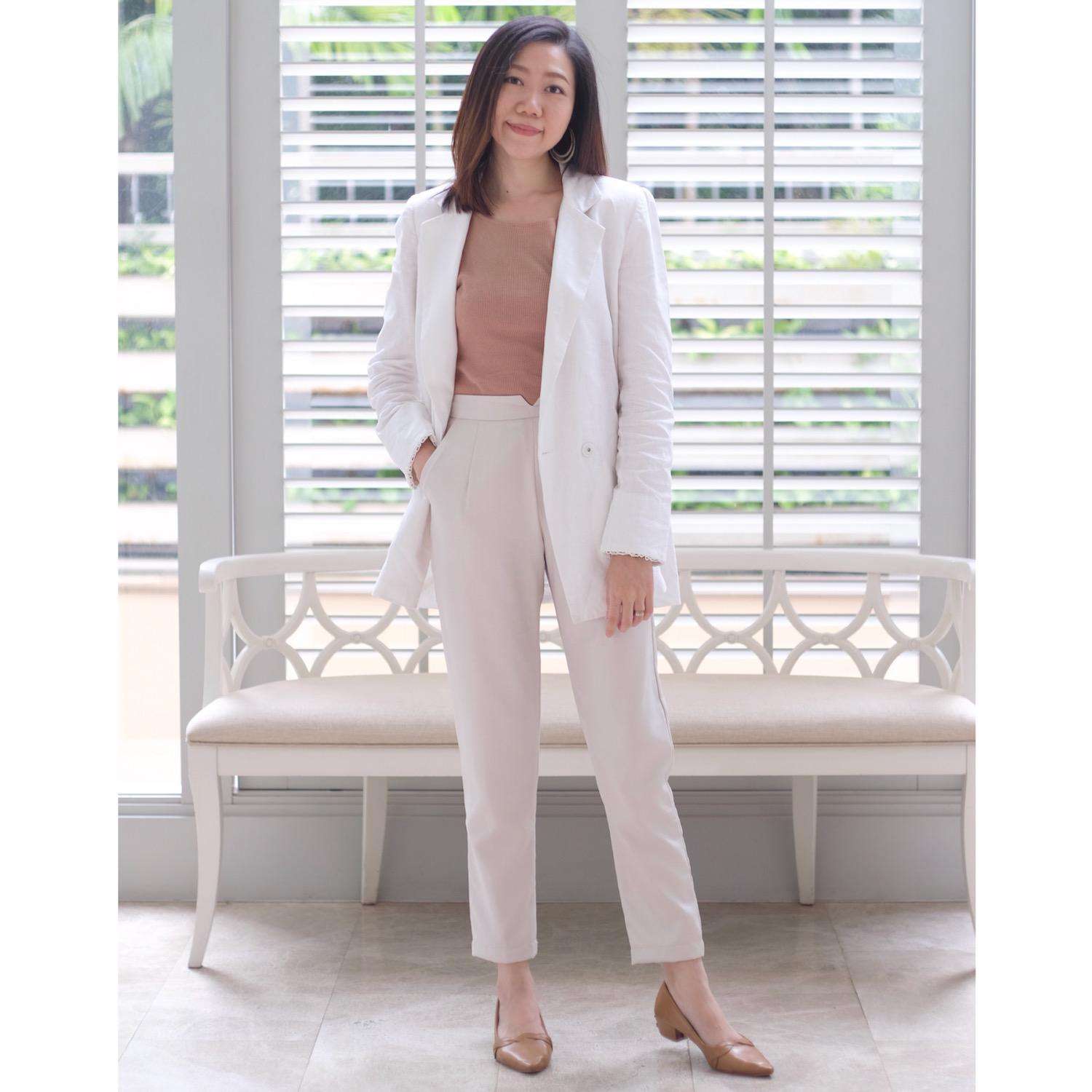 ZHER : V Pants Signature กางเกงขายาวทรงสอบ Formal and Casual สีเบจ (Beige) ไซส์ S M L ZHER : V Pants Signature กางเกงขายาวทรงสอบ Formal and Casual สีเบจ (Beige) ไซส์ S M L