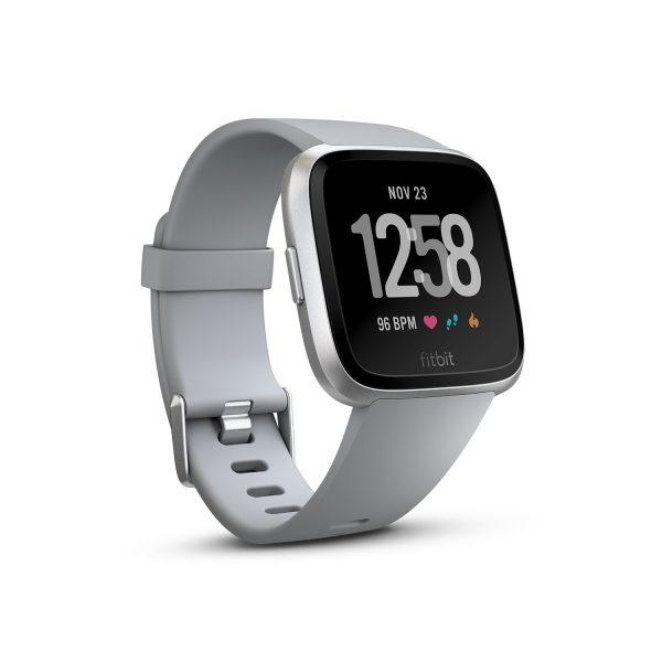 Fitbit Versa สี Glay ประกันศูนย์ 1 ปี แถมฟรี ฟีล์มกันรอย + Protector Silicone