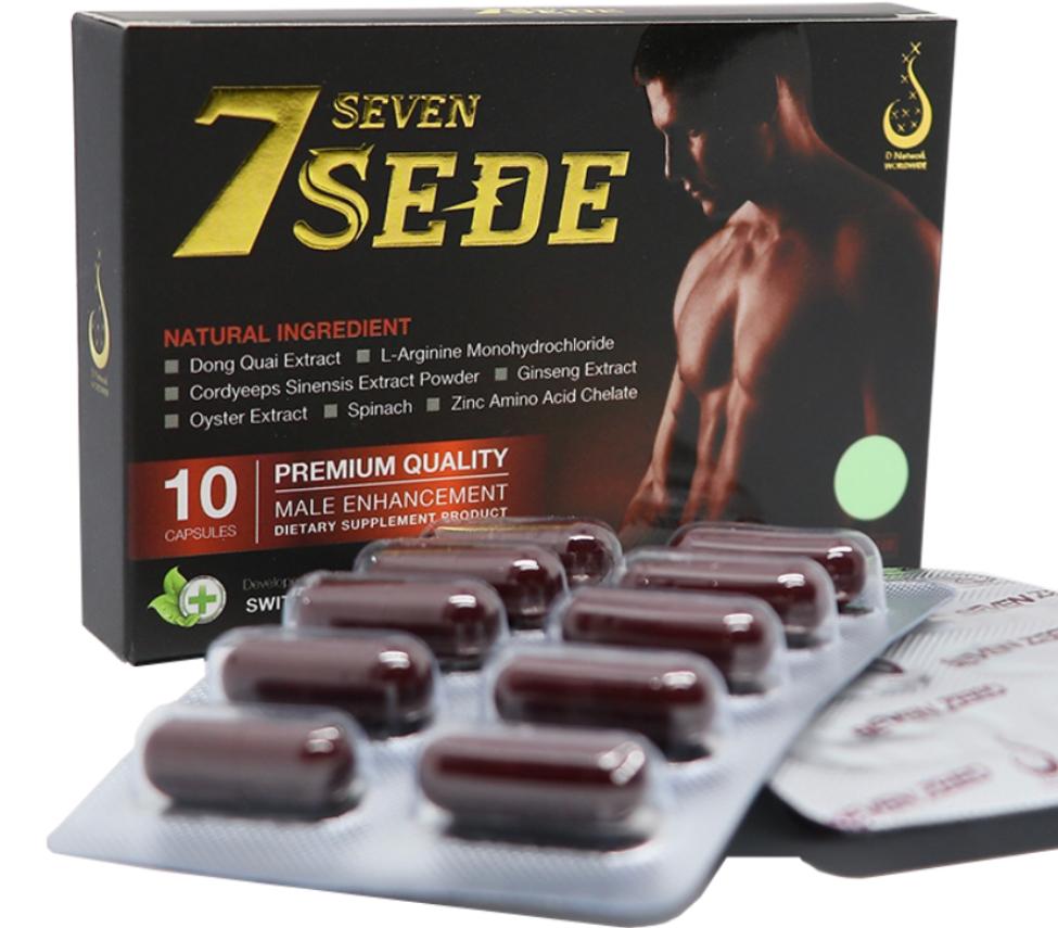 Seven Sede เซเว่นซีด ( 1 กล่อง = กล่อง/10 แคปซูล ) อาหารเสริมสมรถภาพท่านชาย ไม่อึด ไม่แข้ง อ่อนปวกเปียก ปัญหาเหล่านี้จะหมดไป Seven Sede เซเว่นซีด ( 1 กล่อง = กล่อง/10 แคปซูล ) อาหารเสริมสมรถภาพท่านชาย ไม่อึด ไม่แข้ง อ่อนปวกเปียก ปัญหาเหล่านี้จะหมดไป