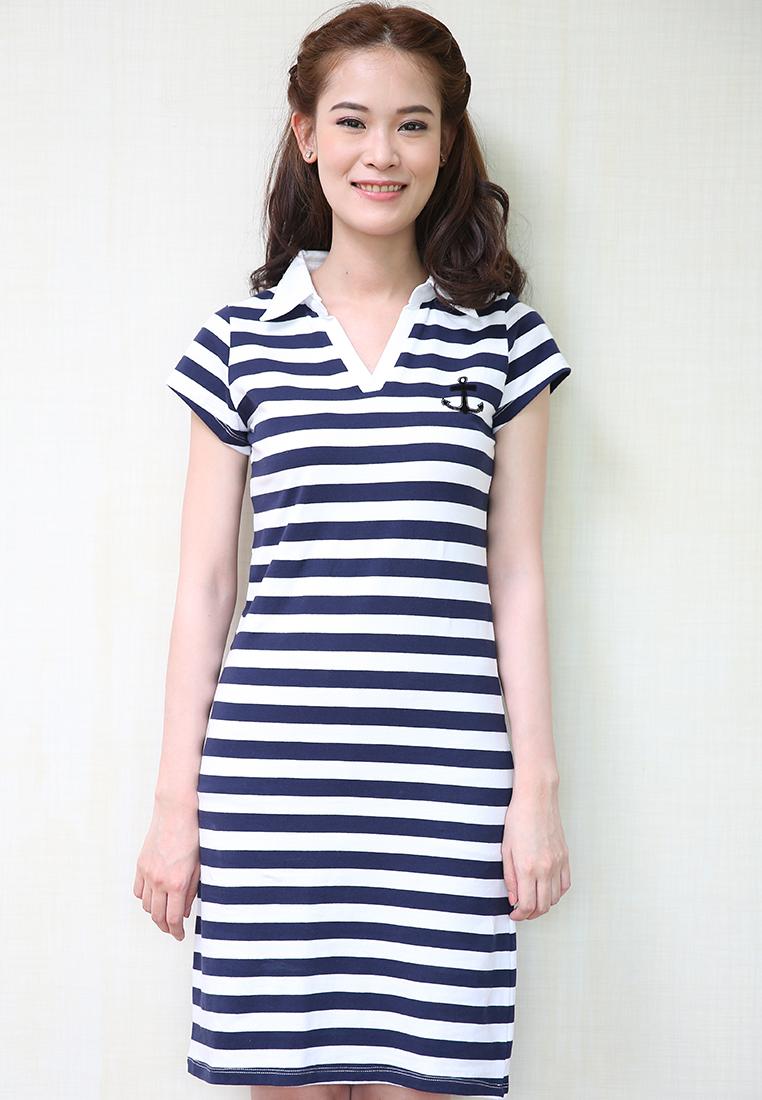 เดรส Marine Touch Polo Neck