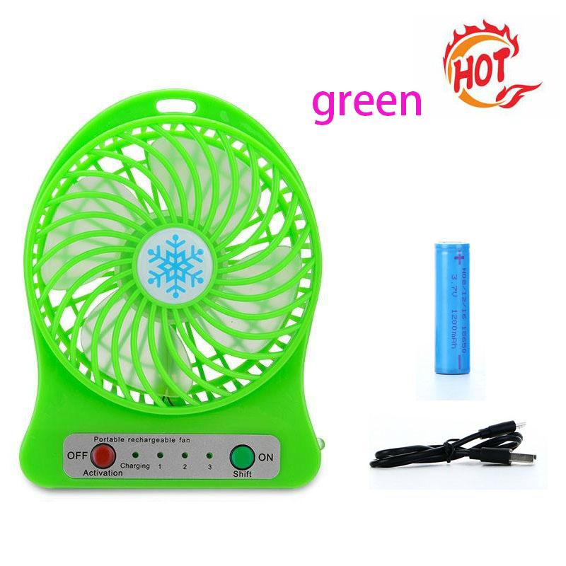 Mini fan พัดลมพกพาขนาดเล็ก ชาร์จสายUSB ใส่ถ่าน ลมแรง