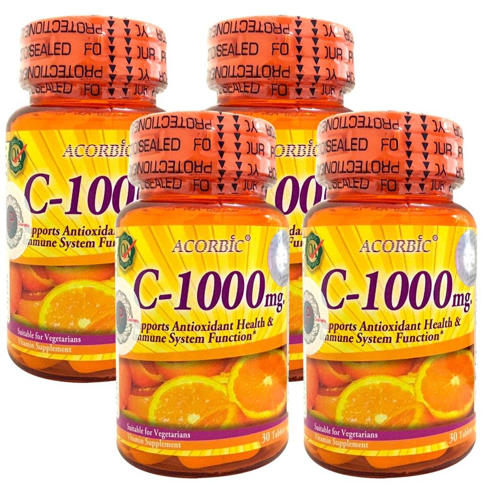 Acorbic VITAMIN C-1000mg . ผลิตภัณฑ์เสริมอาหาร วิตามินซี บรรจุกระปุกละ 30 เม็ด (4 กระปุก) Acorbic VITAMIN C-1000mg . ผลิตภัณฑ์เสริมอาหาร วิตามินซี บรรจุกระปุกละ 30 เม็ด (4 กระปุก)
