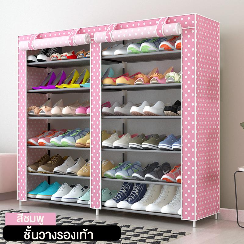 KUMALL ชั้นวางรองเท้า ตู้เก็บรองเท้า ตู้ใส่รองเท้า 6 ชั้น Shoes Rack จำนวน 42 คู่ ส่งจากกรุงเทพ KUMALL ชั้นวางรองเท้า ตู้เก็บรองเท้า ตู้ใส่รองเท้า 6 ชั้น Shoes Rack จำนวน 42 คู่ ส่งจากกรุงเทพ