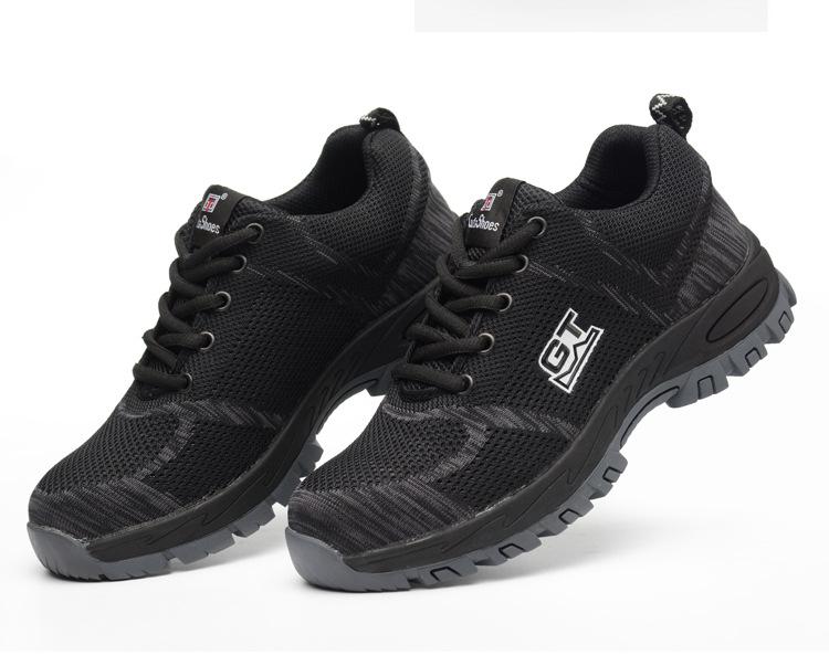 Safety shoes รองเท้าเซฟตี้ผ้าใบ หัวเหล็ก ระบายอากาศดี พื้นยางกันลื่น หัวเหล็ก พื้นเสริมแผ่นเหล็ก มี3สีให้เลือก สีดำ/สีน้ำเงิน/สีแดง ดีไซน์สวย ใส่วิ่ง ใส่เที่ยว ใส่ทำงาน ในคู่เดียวกัน