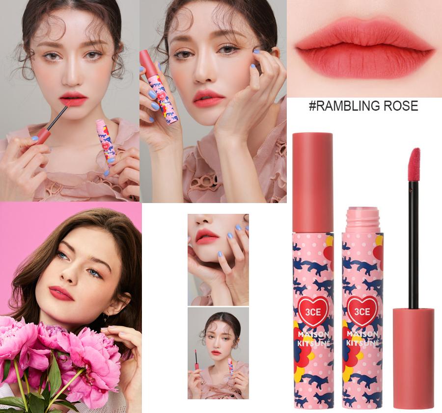 3CE MAISON KITSUNE VELVET LIP TINT #RAMBRING ROSE