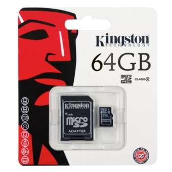 Kingston เมมโมรี่การ์ด Micro SDHC 64 GB