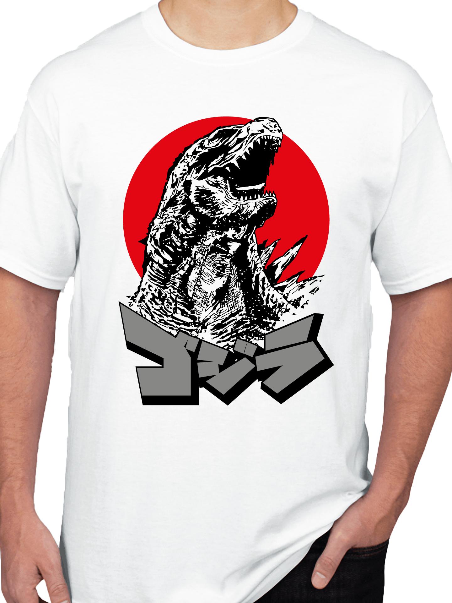 เสื้อยืดคอกลมสกรีนลาย ก็อตซิลล่า (Godzilla)