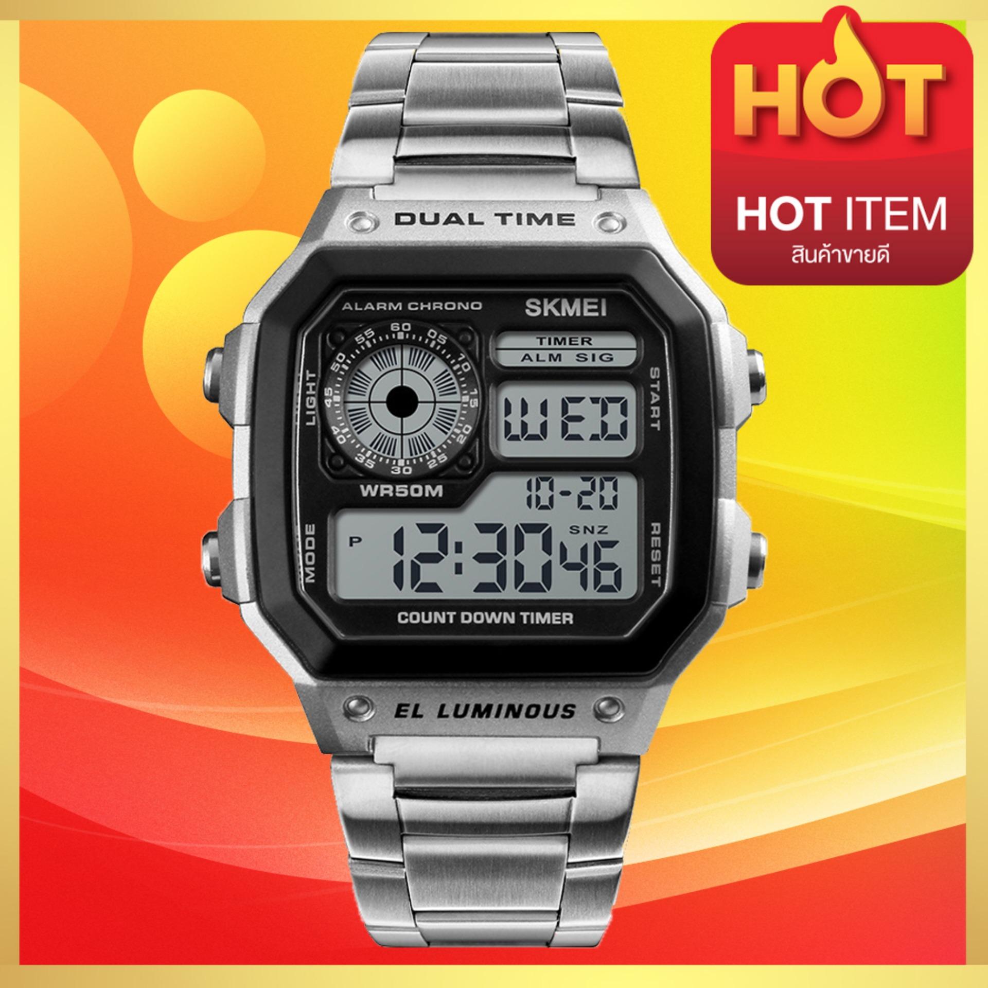 SKMEI ของแท้ 100% สินค้าส่งถึงมือ 1-2วัน นาฬิกาข้อมือผู้หญิง สไตล์ Casual Bussiness Watch จับเวลา ตั้งปลุกได้ ไฟ LED ส่องสว่าง สายแสตนเลส รุ่นSK05 SKMEI ของแท้ 100% สินค้าส่งถึงมือ 1-2วัน นาฬิกาข้อมือผู้หญิง สไตล์ Casual Bussiness Watch จับเวลา ตั้งปลุกได้ ไฟ LED ส่องสว่าง สายแสตนเลส รุ่นSK05