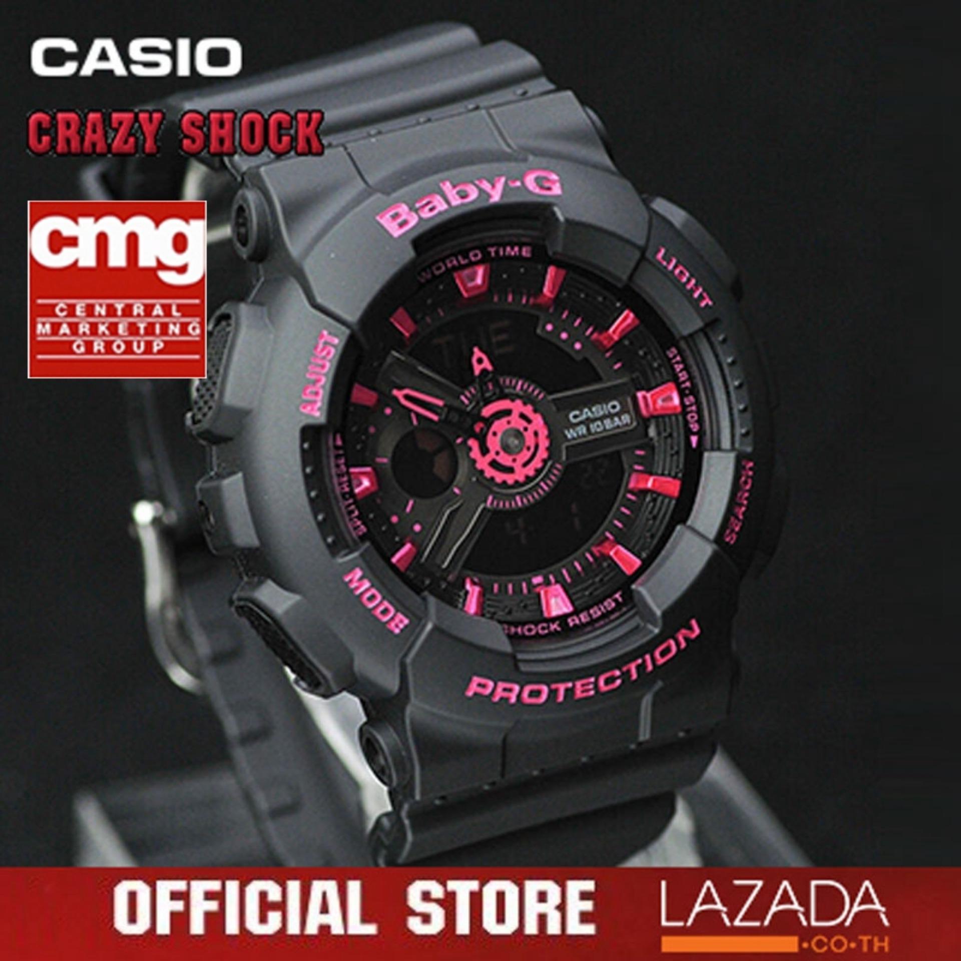 Casio BABY-G BA-111-3A BA-111-1A BA-112-1A นาฬิกาแฟชั่นสําหรับ ผู้หญิง / ผู้ชาย