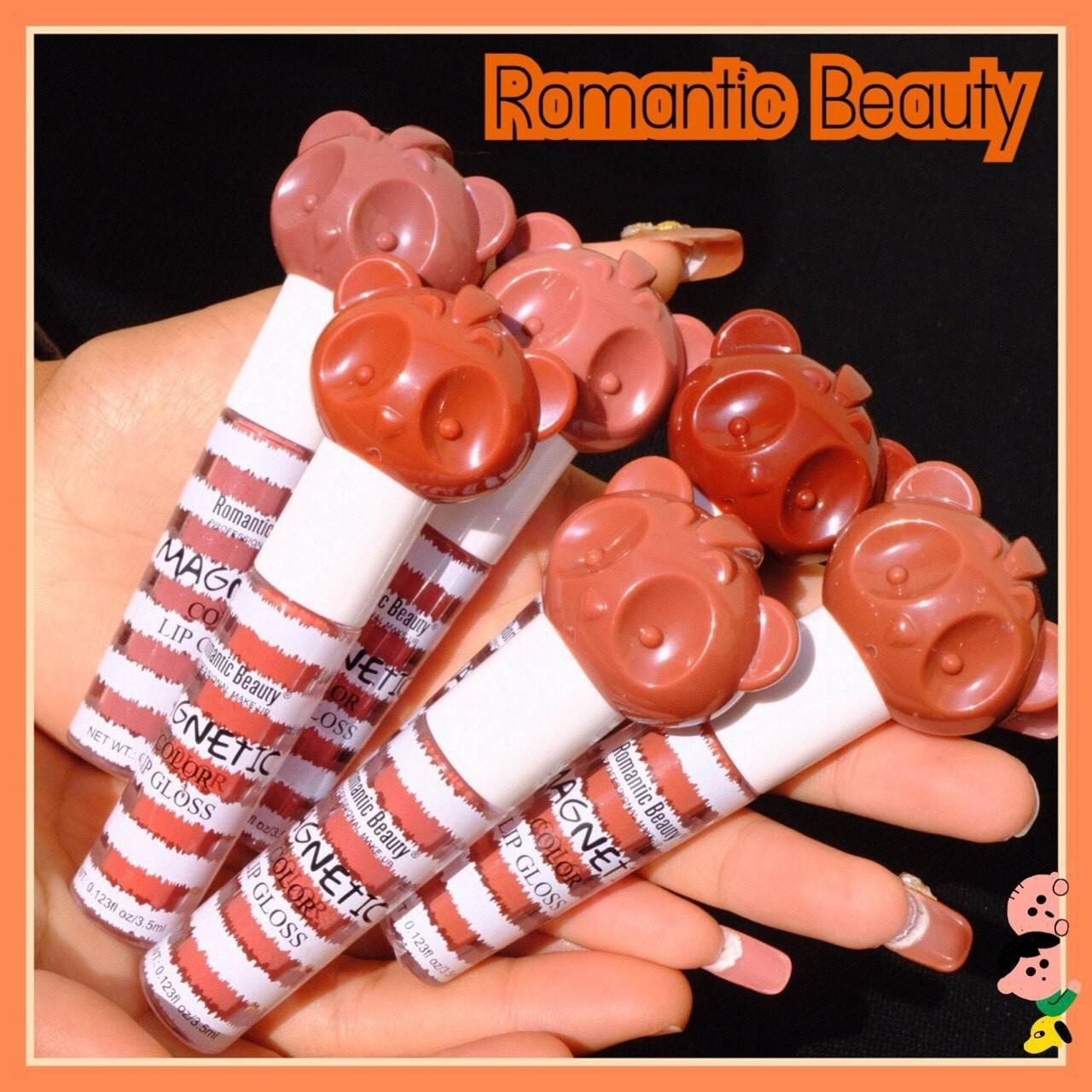 Romatic Beauty Lip gloss ว้าววววว ลิปสติกแท่งกลอสสีโทนนู้ด แพคเกจหมีน้อยน่ารัก ไม่เป็นคราบ สบายปาก เซต 6 แท่ง 6 สี Romatic Beauty Lip gloss ว้าววววว ลิปสติกแท่งกลอสสีโทนนู้ด แพคเกจหมีน้อยน่ารัก ไม่เป็นคราบ สบายปาก เซต 6 แท่ง 6 สี