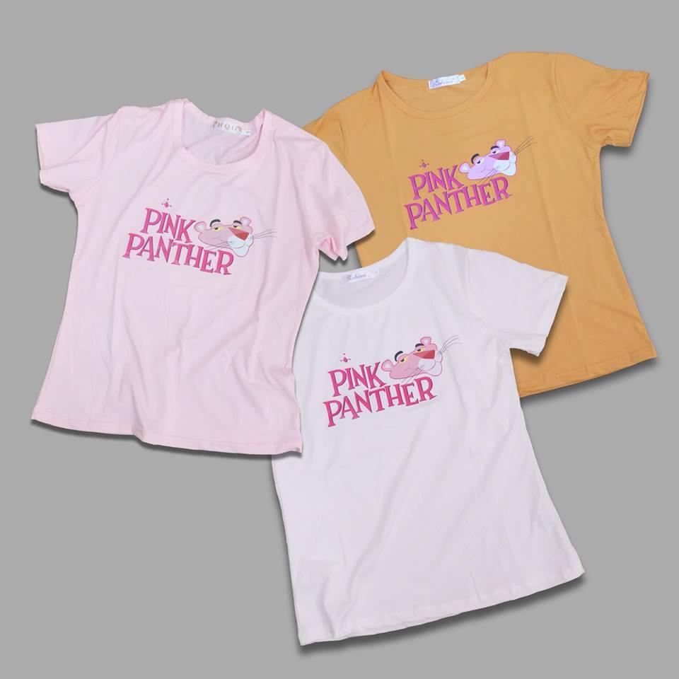 Takayama - เสื้อยืดแฟชั่นผู้หญิง คอกลมแขนสั้น ผ้าเนื้อดี ลายการ์ตูน Size L (มี 3 สีให้เลือก)
