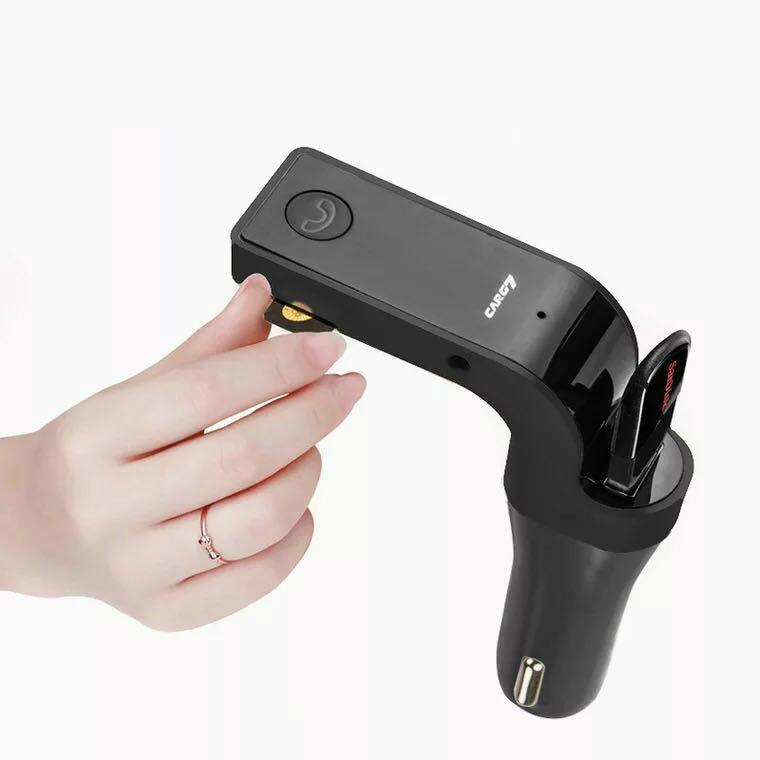 KaideeLi CAR G7 อุปกรณ์รับสัญญาณบลูทูธในรถยนต์ Bluetooth FM Transmitter MP3 Music Player SD USB Charger for Smart Phone & Tablet KaideeLi CAR G7 อุปกรณ์รับสัญญาณบลูทูธในรถยนต์ Bluetooth FM Transmitter MP3 Music Player SD USB Charger for Smart Phone & Tablet