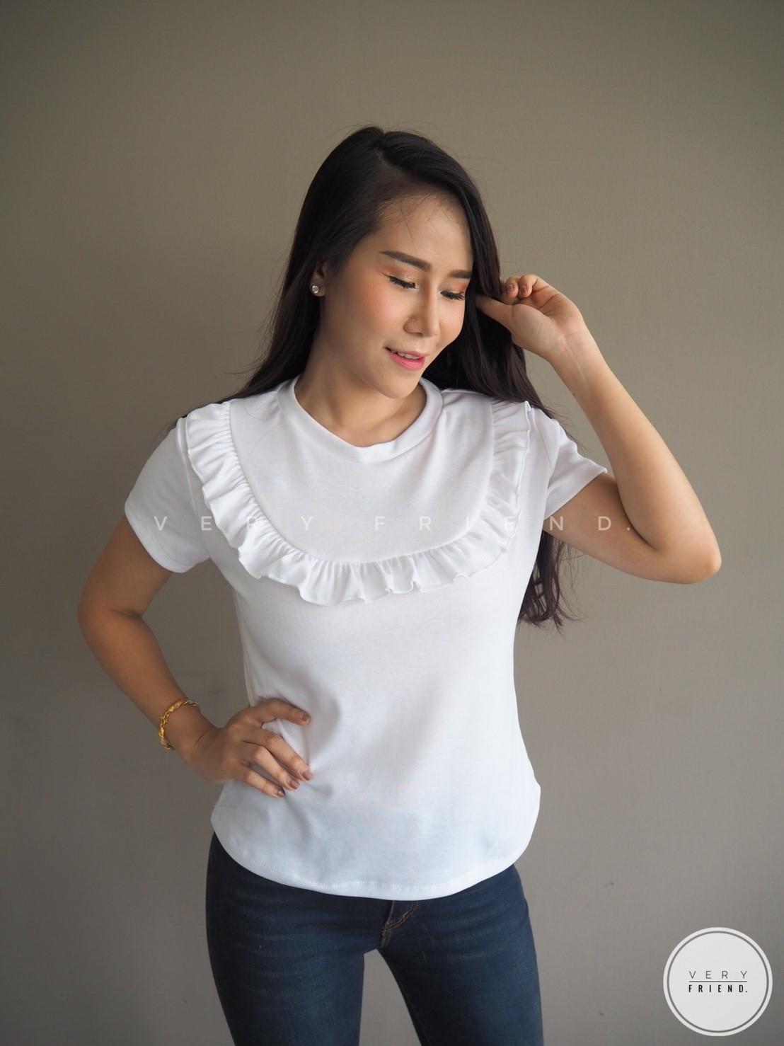 เสื้อยืดแฟชั่นผู้หญิง Very Friend. (FK-05) เสื้อยืด เสื้อยืดแฟชั่น ดูดีมีสไตล์ ราคา 150 บาท