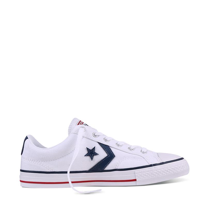 CONVERSE STAR PLAYER - OX - WHITE/WHITE/NAVY - 144151C