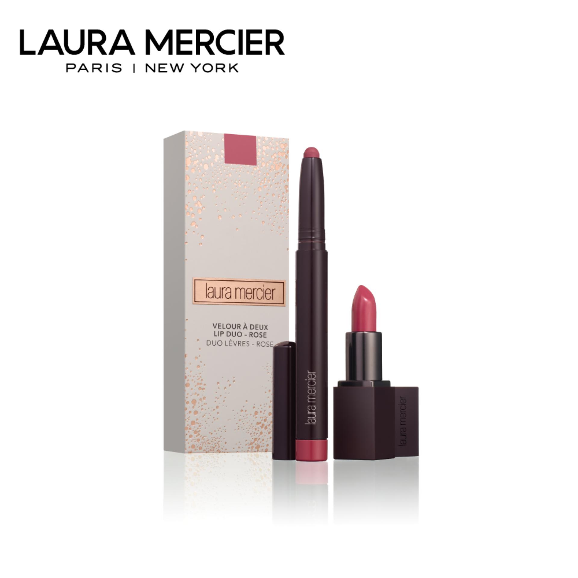 LAURA MERCIER VELOUR A DEUX LIP DUO - ROSE LAURA MERCIER VELOUR A DEUX LIP DUO - ROSE