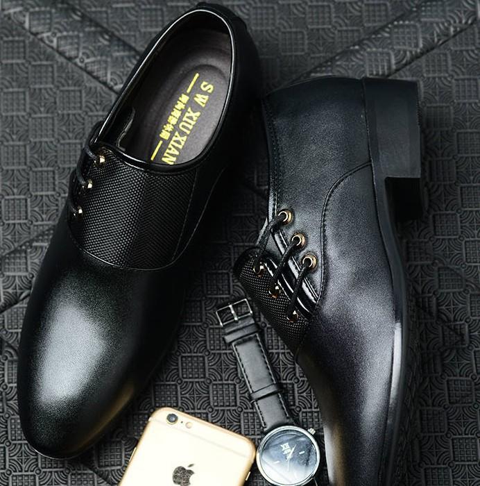 ZASHION รองเท้าหนัง รองเท้าแฟชั่นผู้ชาย ใส่ทำงาน High Pointed Premium Leather Shoes