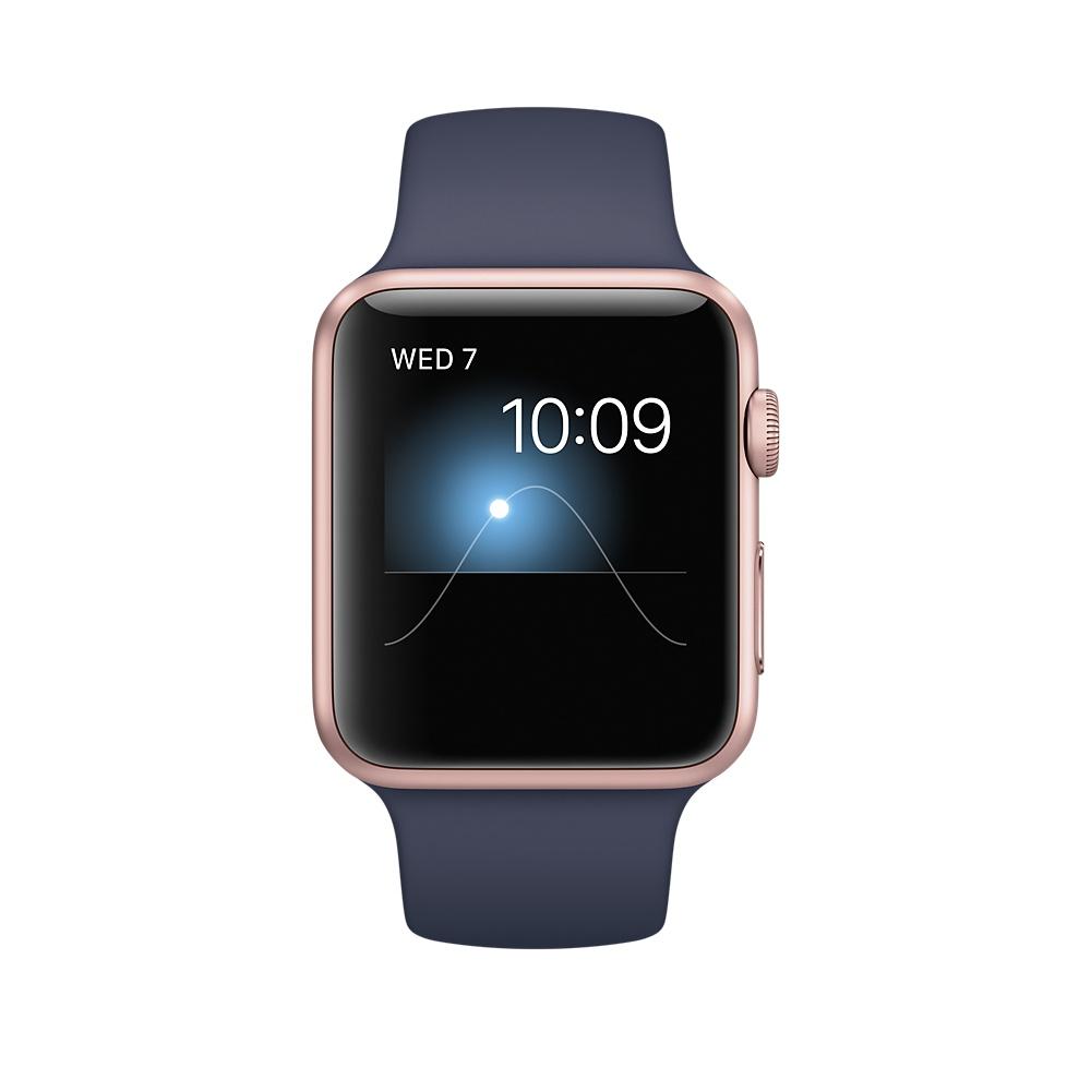 Apple Watch Series1 Rose Gold Aluminium Midnight Blue Sport 42mm Apple Watch Series1 อลูมิเนียมสีโรสโกลด์ สายสีมิดไนท์บลูสปอร์ต 42 มิลลิเมตร Apple Watch Series1 Rose Gold Aluminium Midnight Blue Sport 42mm Apple Watch Series1 อลูมิเนียมสีโรสโกลด์ สายสีมิดไนท์บลูสปอร์ต 42 มิลลิเมตร