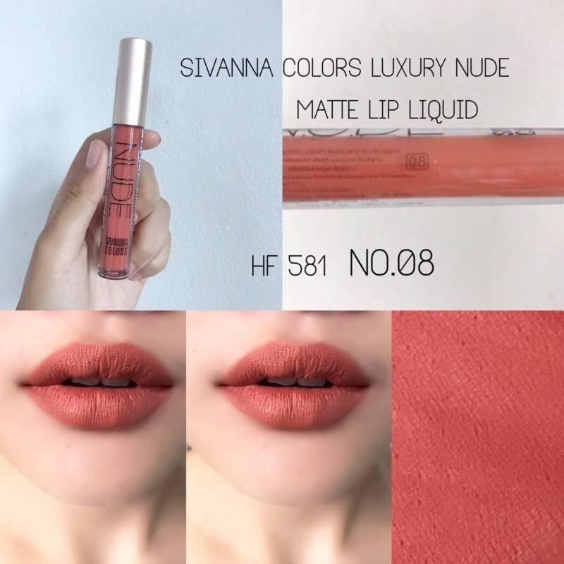 Sivanna lip gloss matte nude HF581 ลิปกลอส เนื้อแมท โทนนู้ดไม่หนักปาก ติดทนนาน เนื้อนุ่ม ไม่แห้ง ไม่ลอก Sivanna lip gloss matte nude HF581 ลิปกลอส เนื้อแมท โทนนู้ดไม่หนักปาก ติดทนนาน เนื้อนุ่ม ไม่แห้ง ไม่ลอก