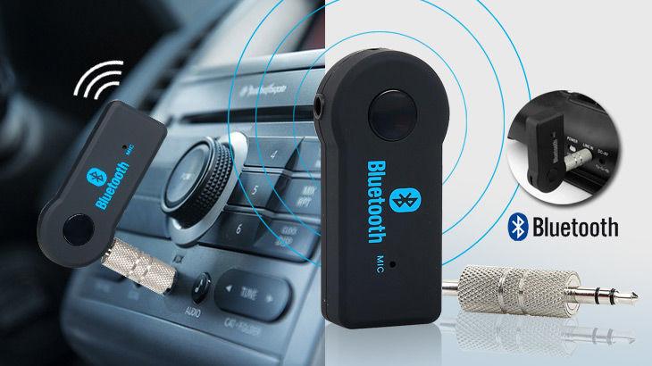 บลูทูธมิวสิคต์ Bluetooth Music Home Car Speaker Audio Adapter 3.5mm music receiver (hands-free)