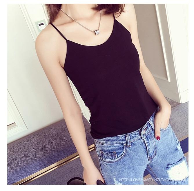 YYC เสื้อยืดสายเดี่ยว คอวี รุ่น 2093