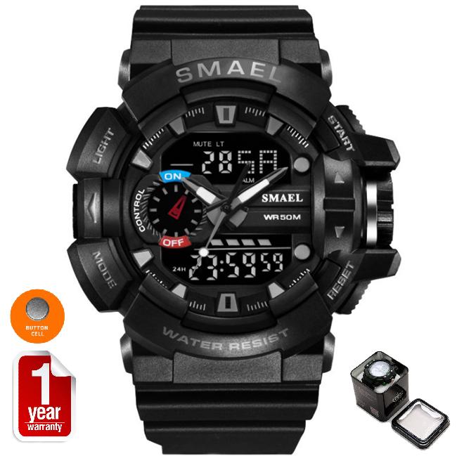 SMAEL นาฬิกาข้อมือผู้ชาย Sport Digital LED & Analog รุ่น SM1436 (Black) SMAEL นาฬิกาข้อมือผู้ชาย Sport Digital LED & Analog รุ่น SM1436 (Black)