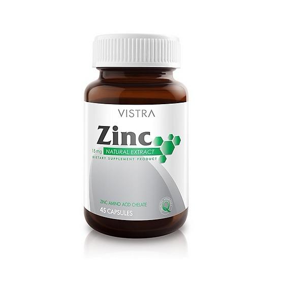 Vistra Zinc 15mg 45เม็ด วีสทร้า ซิงค์15มก.